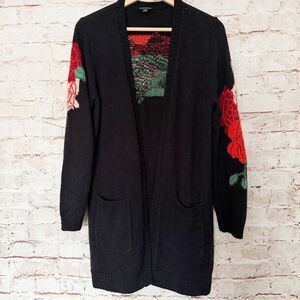 Torrid floral cardigan duster sweater